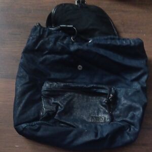 Black and Navy Shoulder Bag